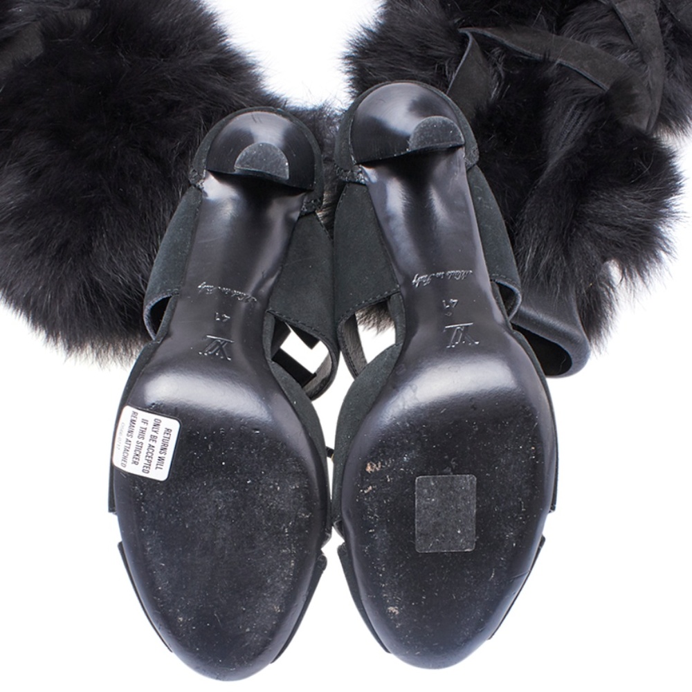 Louis Vuitton Anastasia Fur&Suede Sandals(148454) - Picture 6 of 8